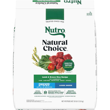 Nutro Natural Choice Large Breed Puppy Food Dry, Lamb & Brown Rice Recipe, 30 lb. Bag
