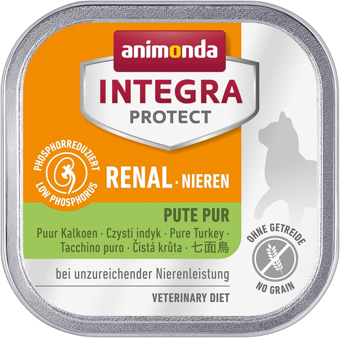 animonda INTEGRA PROTECT Sensitive Huhn Pur (16 x 100 g), Katzen Diätfutter bei Futtermittelallergie, sensitives Katzenfutter für allergische Katzen, Katzennassfutter ohne Getreide