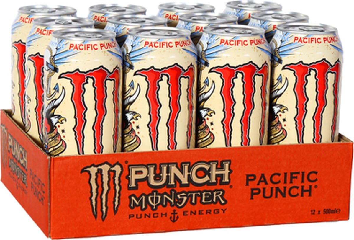 Monster Energy, Lo-Carb Monster, Low Carb Energy Drink, 16 Ounce | Pack of 15