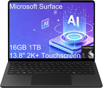 Microsoft Surface Laptop 7 AI Copilot+ PC for Business (13.8" 2K+ Touchscreen, Snapdragon X Plus (> Intel i7-1355U), 16GB DDR5, 1TB SSD), 20-Hr Long Battery Life, IR Webcam, Wi-Fi 7, Windows 11, Black