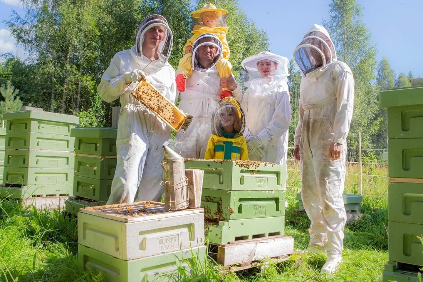 Reiner, wilder, natürlicher, roher Honig, 1 kg, ungefiltert, natürlicher Honig aus dem Ostseewald in Estland, nachhaltig geerntet mit 100% grüner Energie
