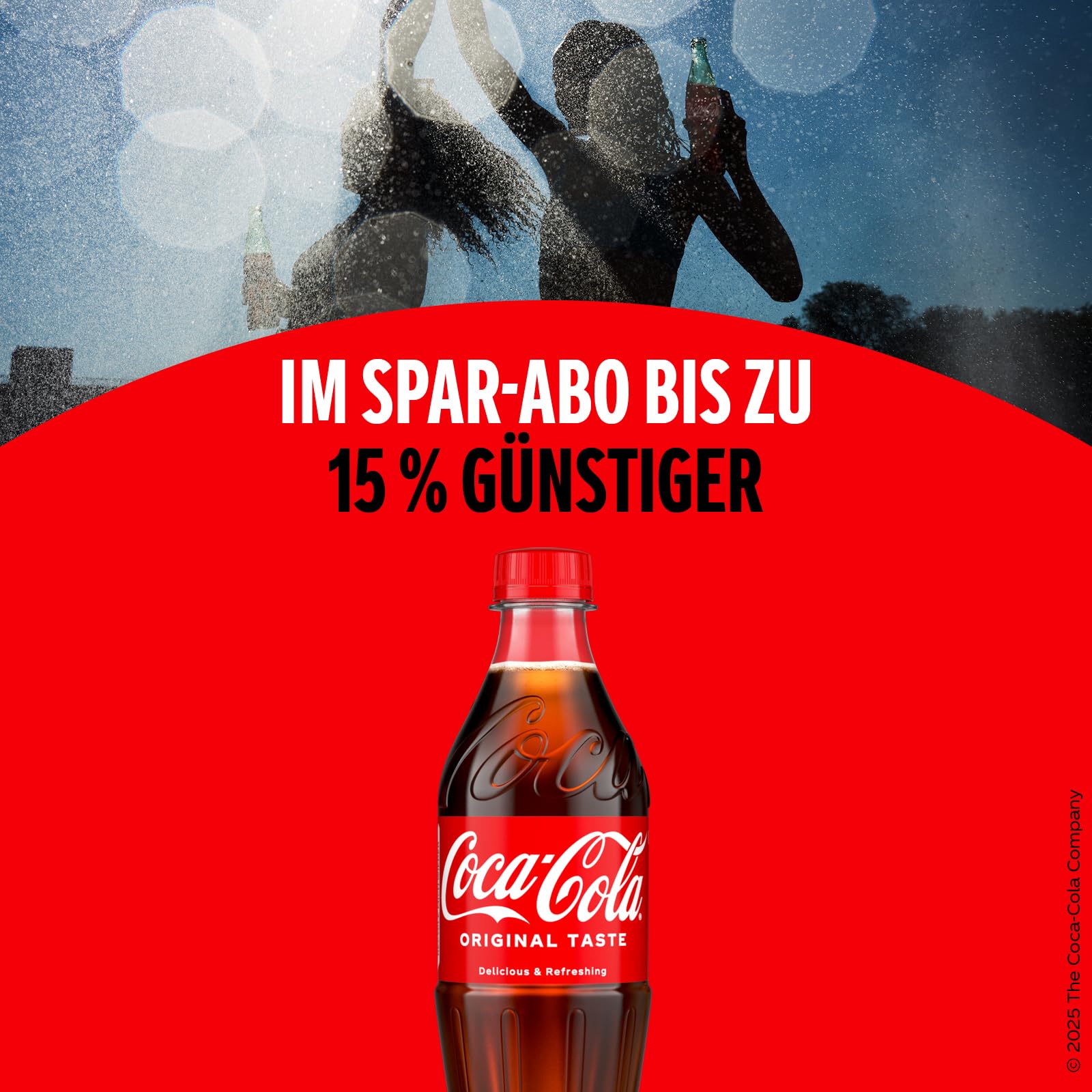 Coca-Cola Classic - pure Erfrischung mit unverwechselbarem Coke-Geschmack in stylischem Kultdesign - Einweg Flasche (12 x 500 ml)