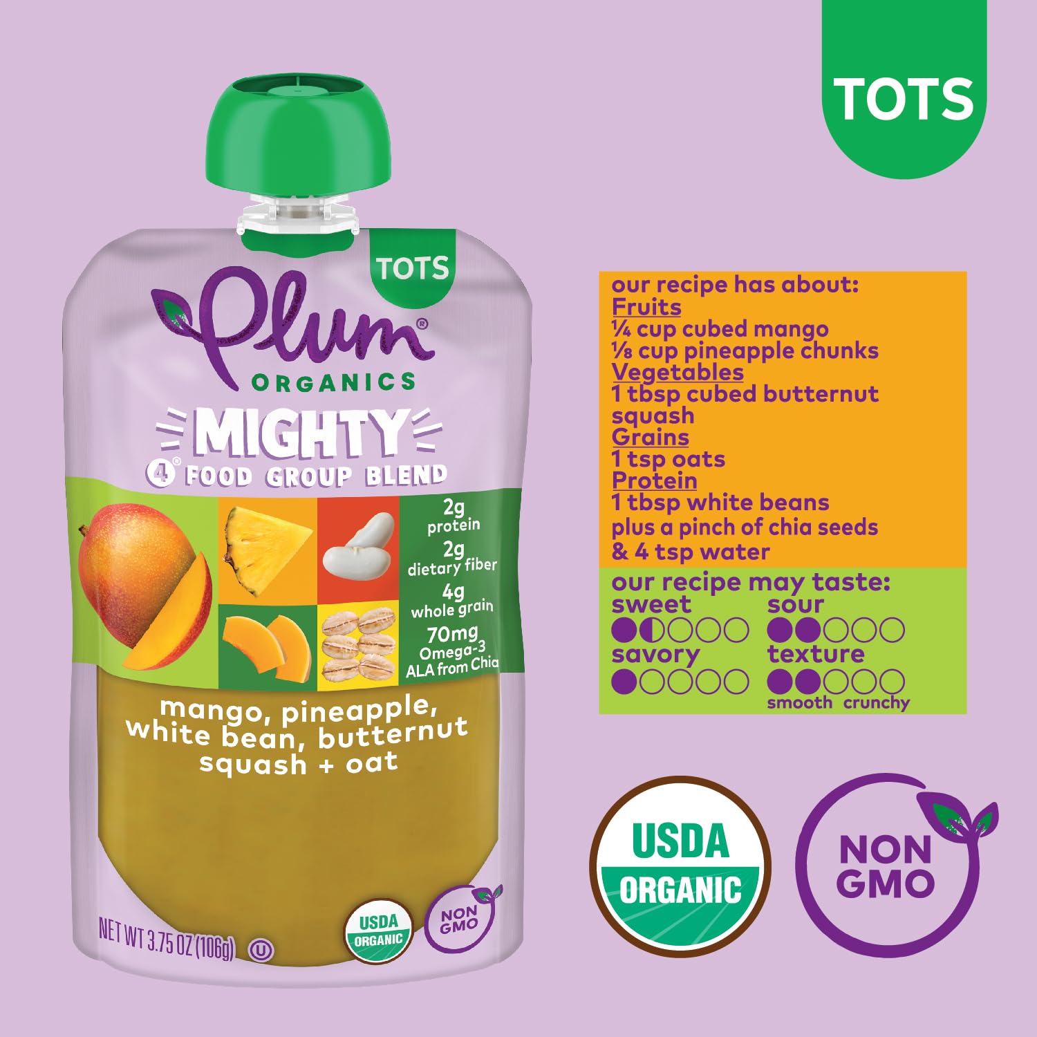 Plum Organics Variety Pack, 12+ Months – Toddler’s Flavor Expedition – Mighty Builder Organic Fruit & Veggie Pouches – 4 oz Pouch, Pack of 18 (Amazon Exclusive)