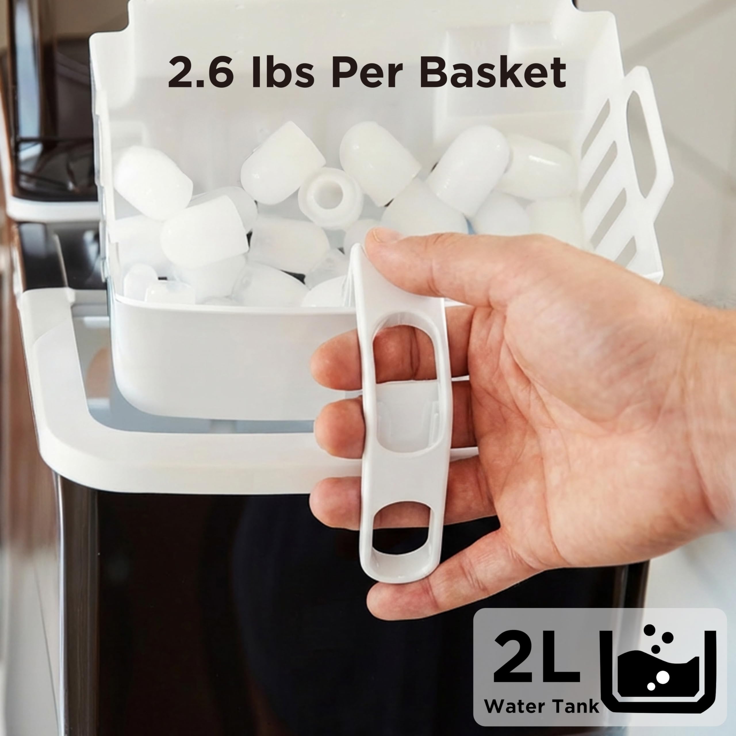 Nugget Ice Maker Countertop, Silonn Chewable Pellet Ice Machine with Self-Cleanin Function, 36lbs/24H Portable Ice Makers for Home Kitchen Officce, Black