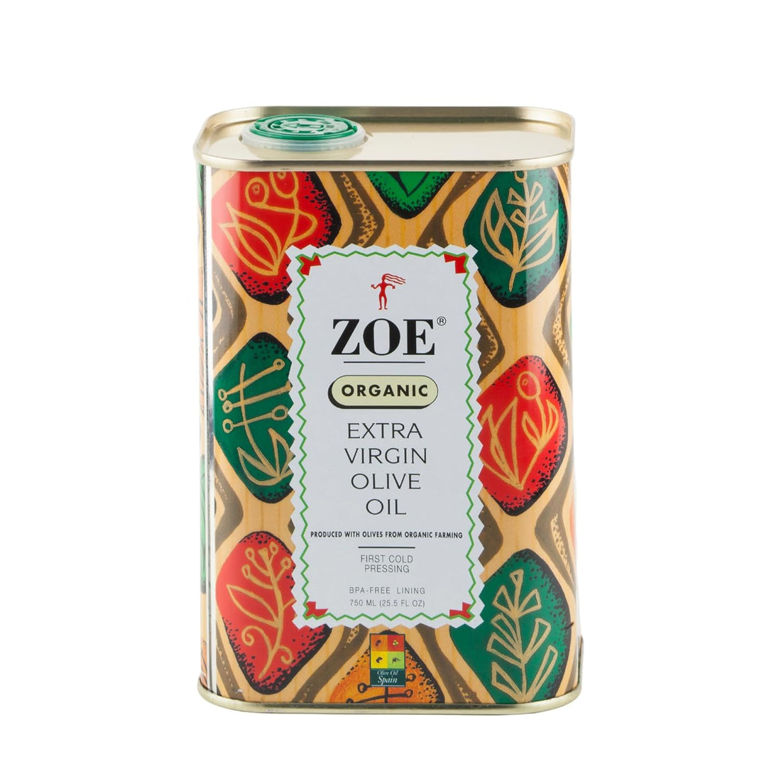 Zoe, Organic Extra Virgin Olive Oil, 25.5 Ounce