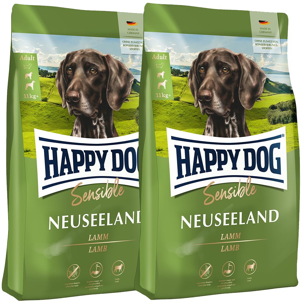 Happy Dog Sensible Neuseeland - M - Trockenfutter, Hundefutter - Geschmacksrichtung Lamm - 12,5kg