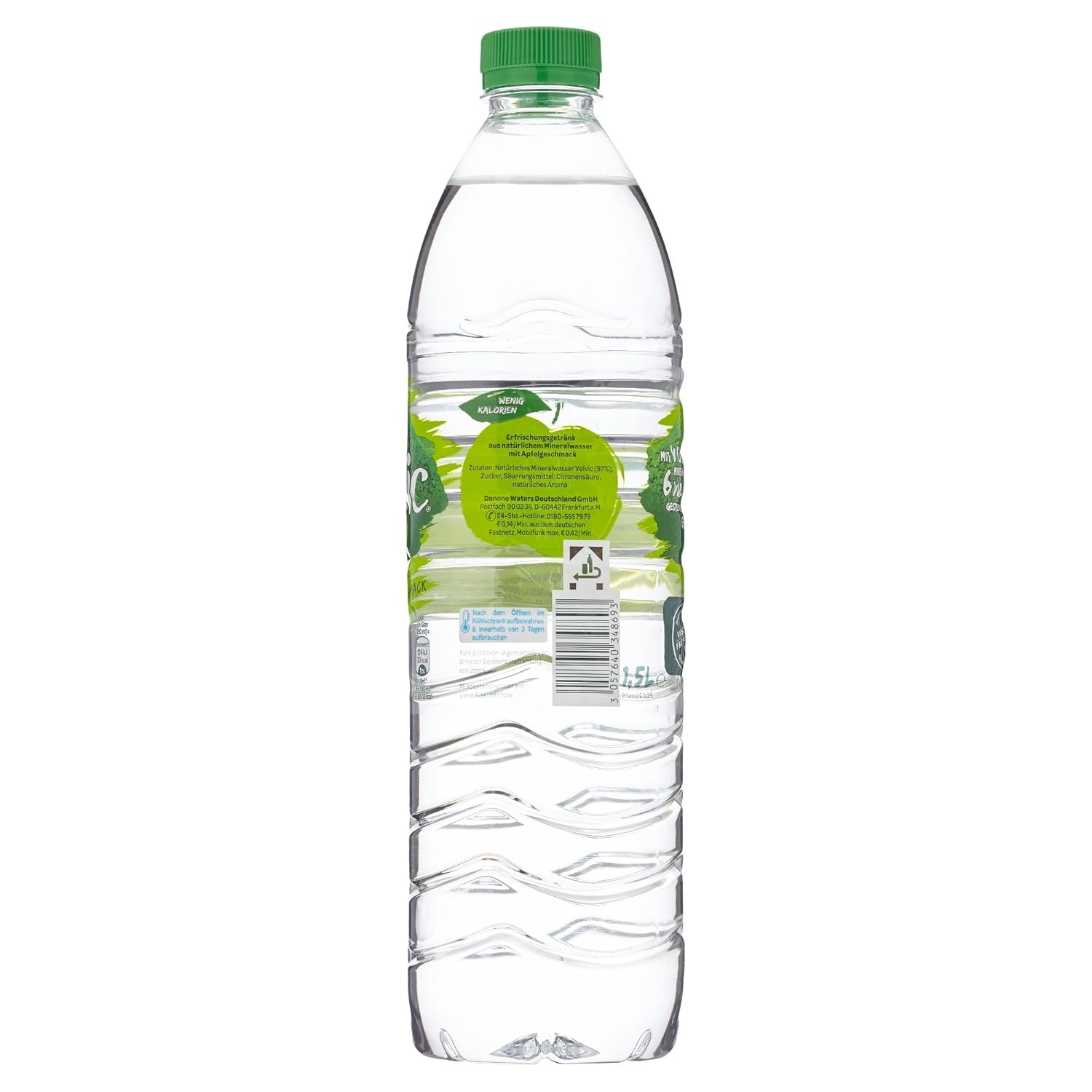 Volvic DPG Touch Apfel EINWEG (6 x 1,5 l) I 1.5 l (6er Kasten)