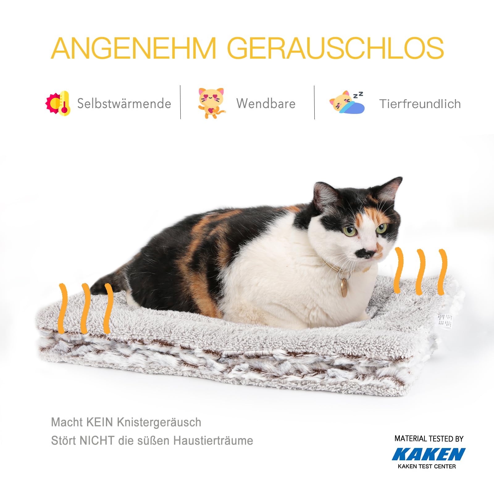 Mora Pets Fensterliege Fensterbrett für Katzen, Selbstwärmend Katzenbett Fensterbank, Flauschig & Weich, Katzenliege für Fenster Wendbar - Doppelter Komfort, 90 x 28 cm