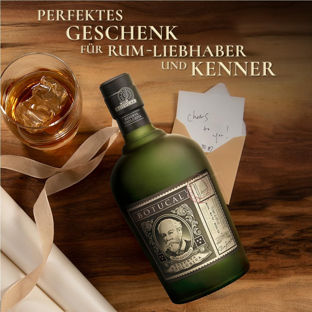 Botucal Reserva Exclusiva Rum - Geschenkempfehlung- Komplex und ausgewogen, mit einem langanhaltenden, verführerischen Abgang -0.7L/40% Vol.