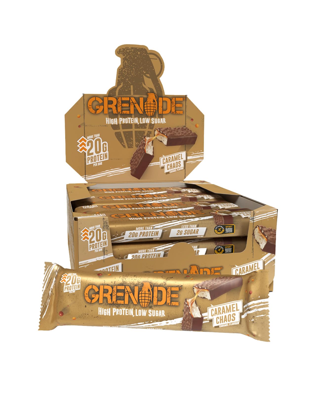 Grenade Proteinriegel, OREO White – Proteinreich & Zuckerarm, 12 x 60 g