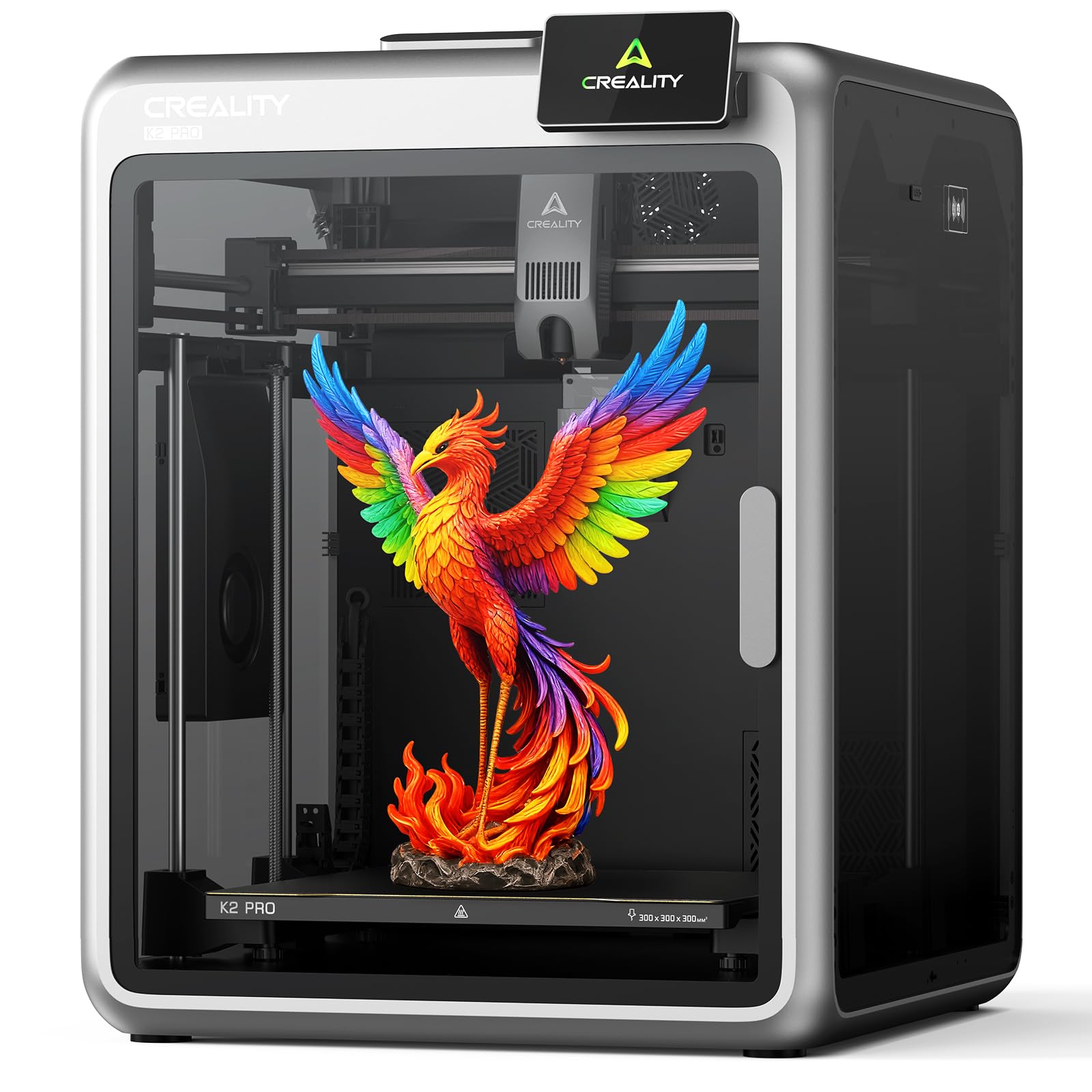 Creality K2 Pro Combo (A) 3D Printer, Multicolor 3D Printer with CFS, 600mm/s Max High-Speed, Dual AI Camera, Fully Assembled Auto Leveling, 300x300x300mm Large Print Volume, for Pros & Hobbyist