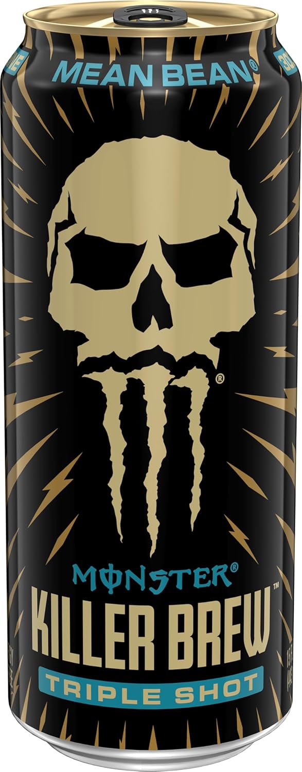 Monster Energy Killer Brew Mean Bean, 15 Fl Oz (Pack of 12)
