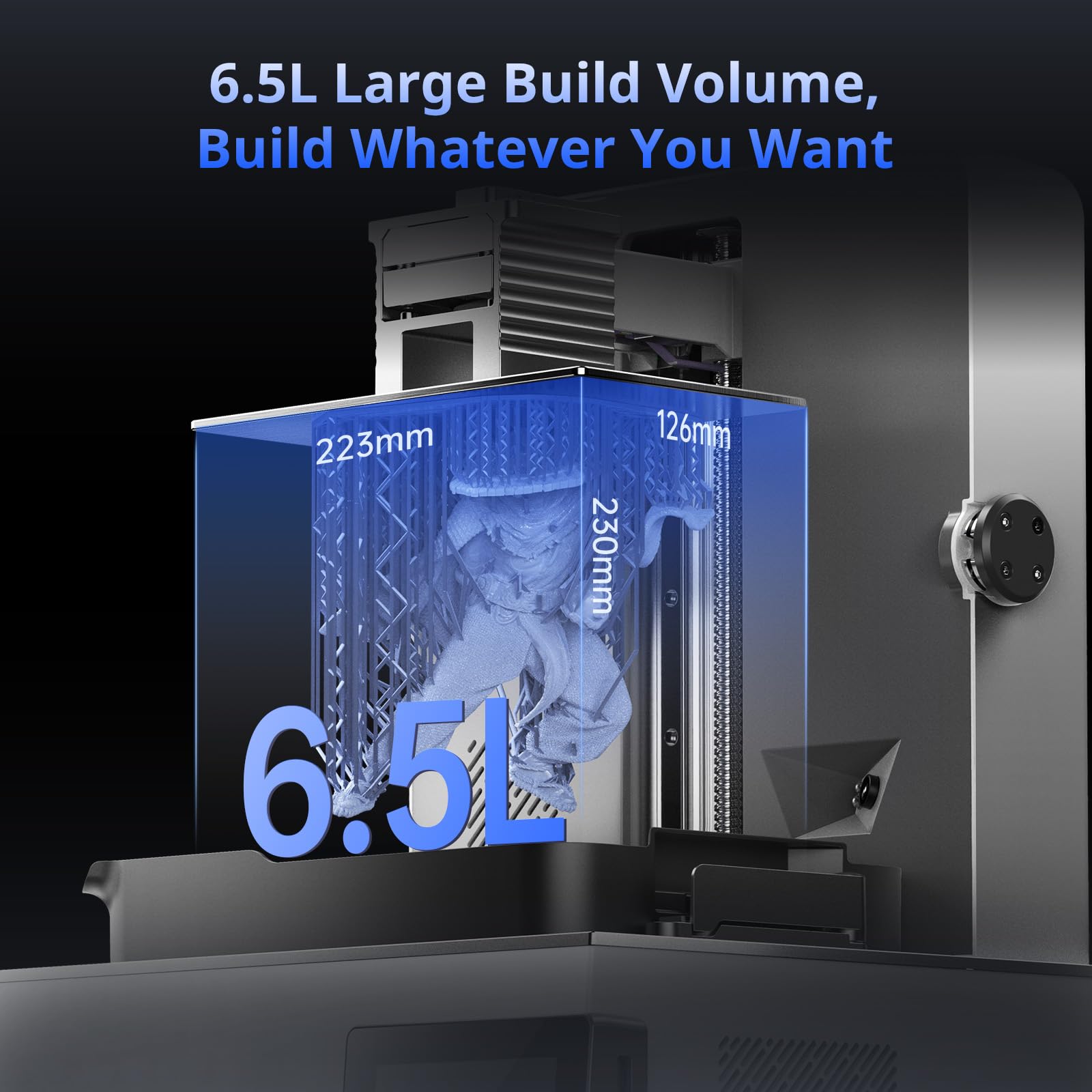 ANYCUBIC 10K Resin 3D Printer, Photon Mono 4 LCD 3D Printer with 7-inch Mono Screen, Upgraded LighTurbo Matrix and Printing Platform, Printing Size of 6.04''x3.42''x6.49''