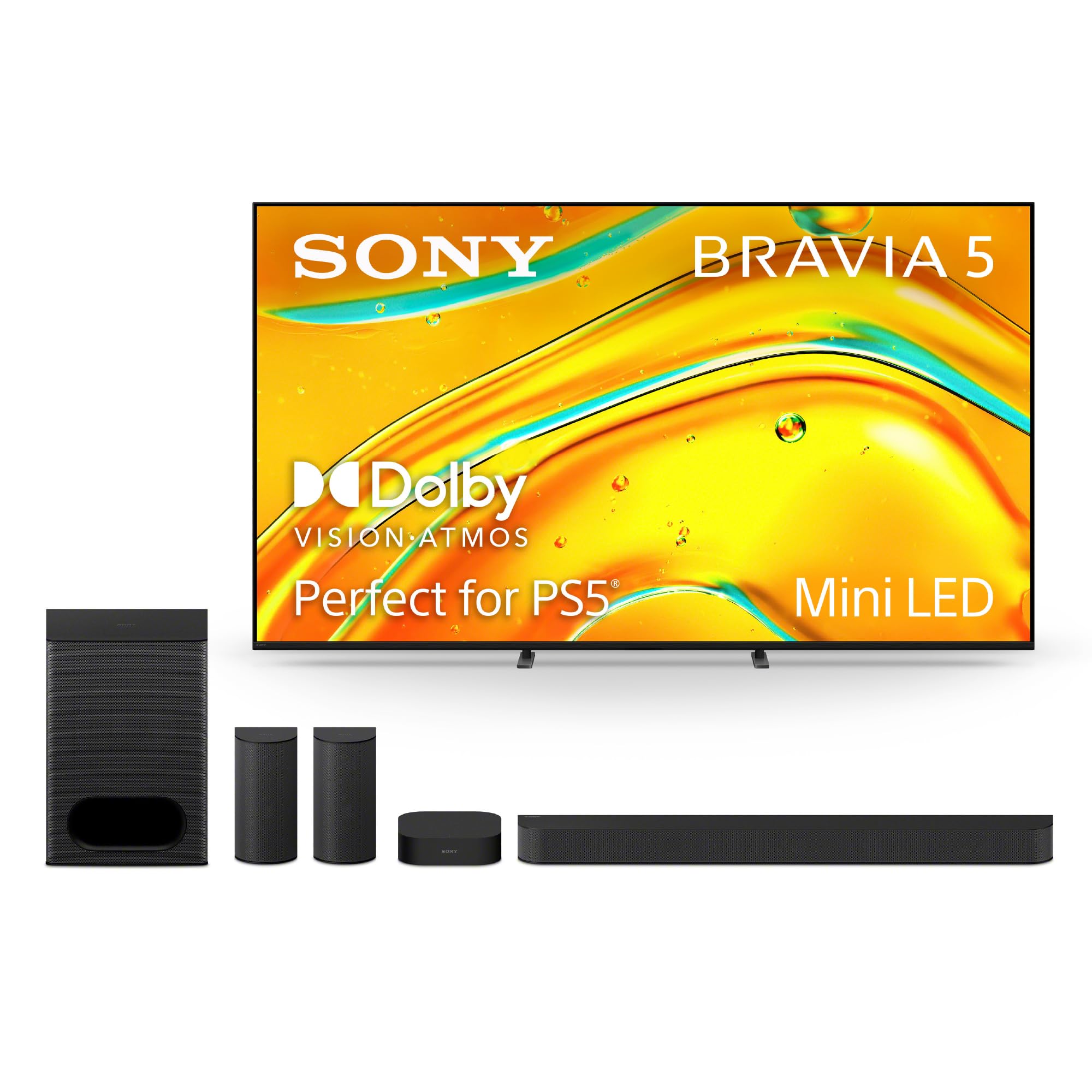 Sony BRAVIA 5 65 Inch TV, Mini LED, 4K Smart Google TV, XR Processor with AI Technology,120hz Television with Dolby Vision/Atmos, Exclusive Features for PlayStation®5, K-65XR50