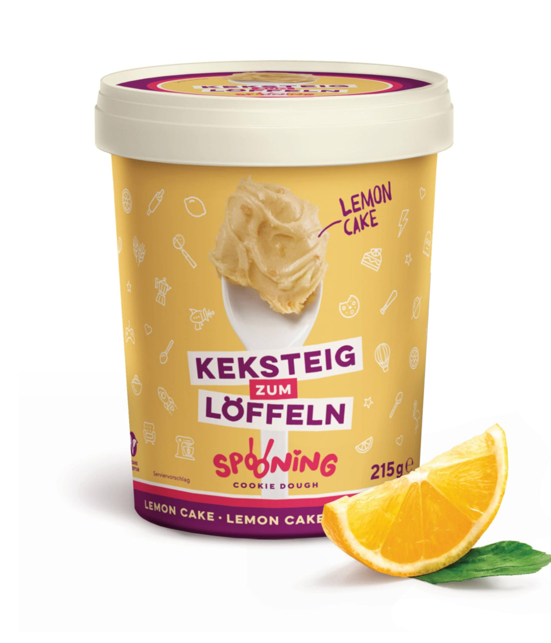Spooning Cookie Dough Bundle, Keksteig zum Löffeln in 4 verschiedenen Sorten, Classic, Chocolate Chips, Black Cookie Crunch, Lemon Cake, 4x 215g