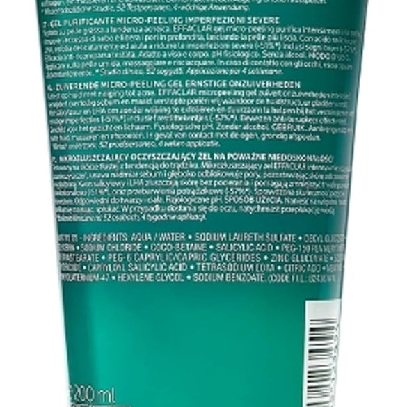 La Roche-Posay Effaclar Micropeeling Cleansing Gel with Salicylic Acid For Oily Skin