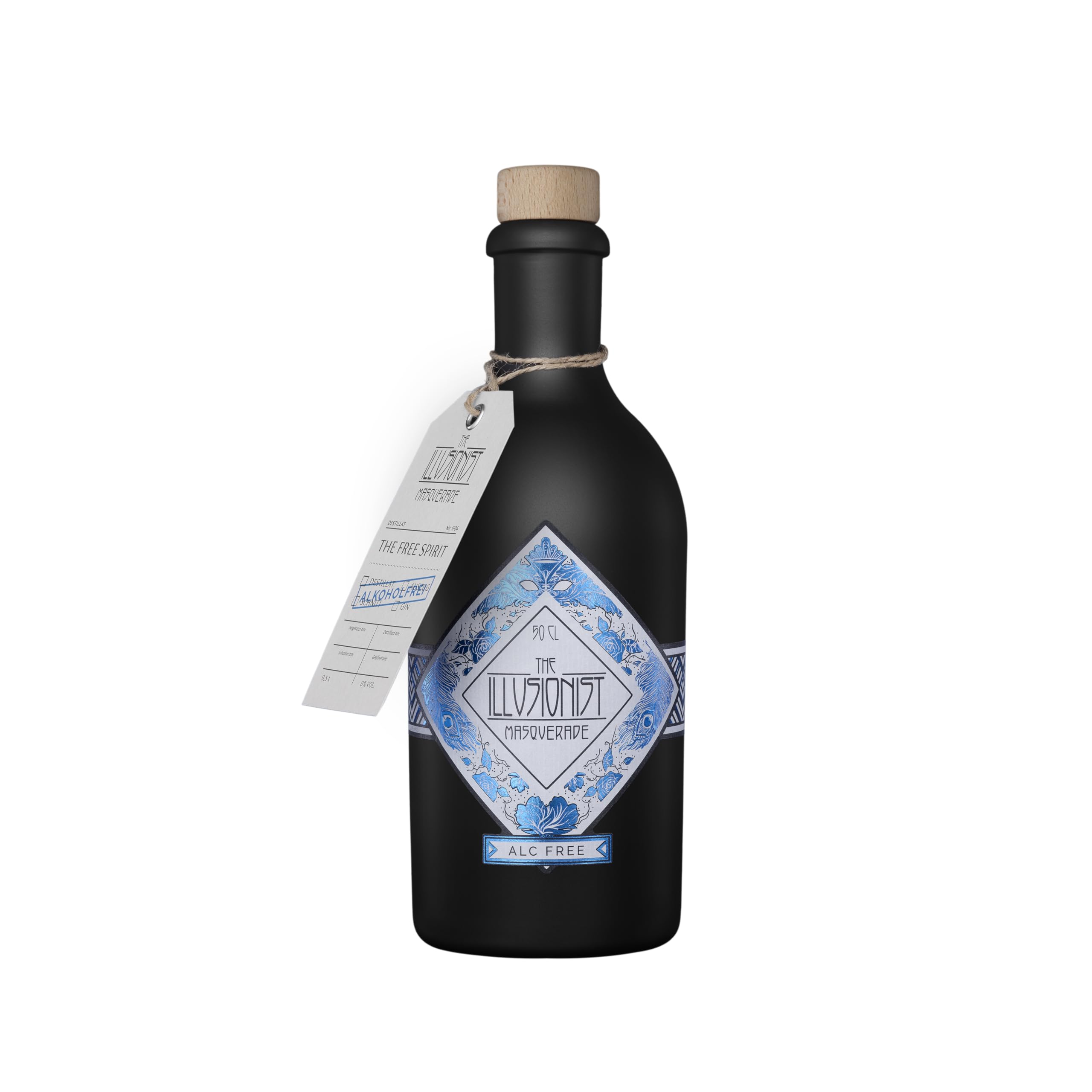 The Illusionist Dry Gin | Der Farbwechsel Gin | 16 Premium Botanicals | Floral & Fruchtig | 45% Vol. | 500ml