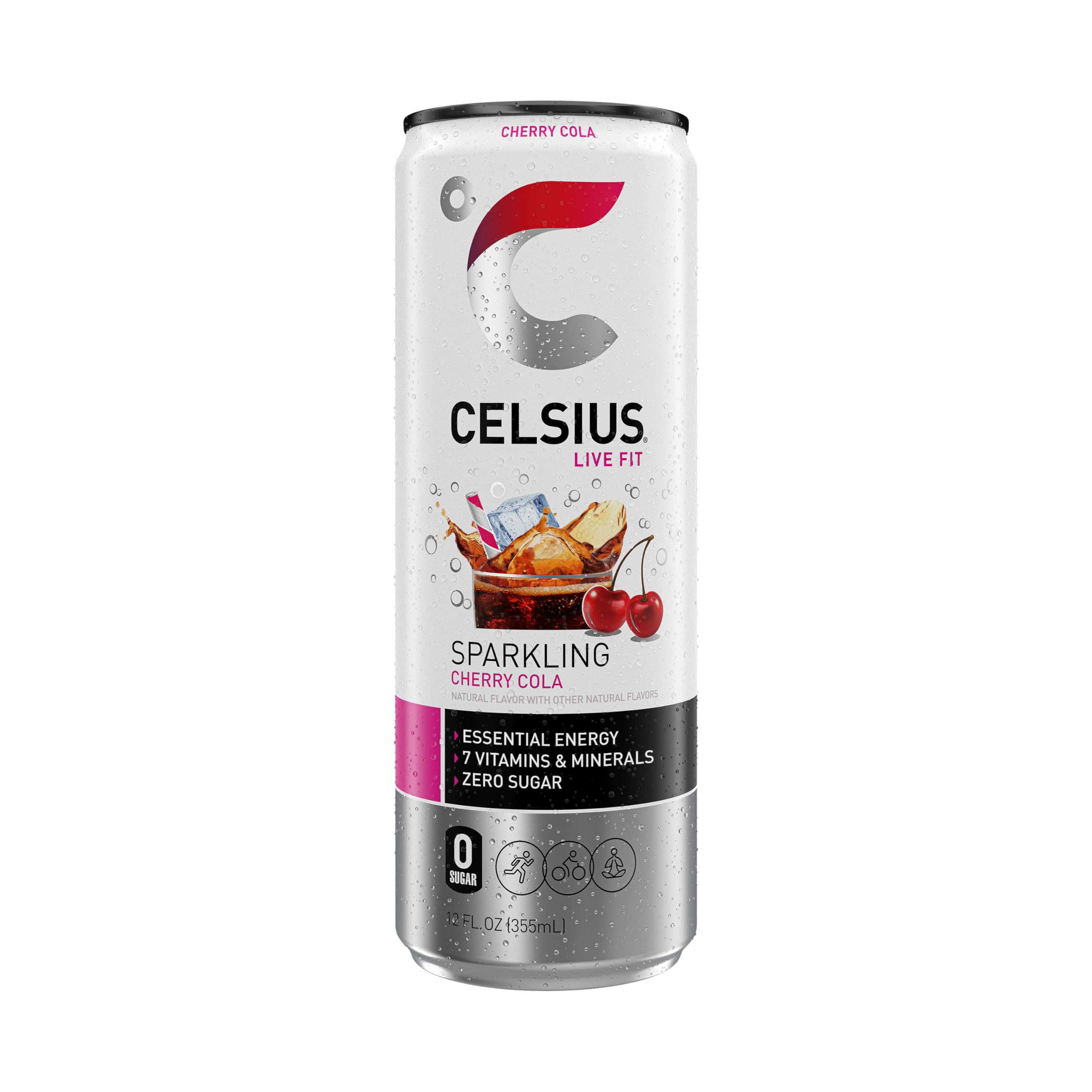 CELSIUS Sparkling Kiwi Guava, Functional Essential Energy Drink 12 Fl Oz (Pack of 12)