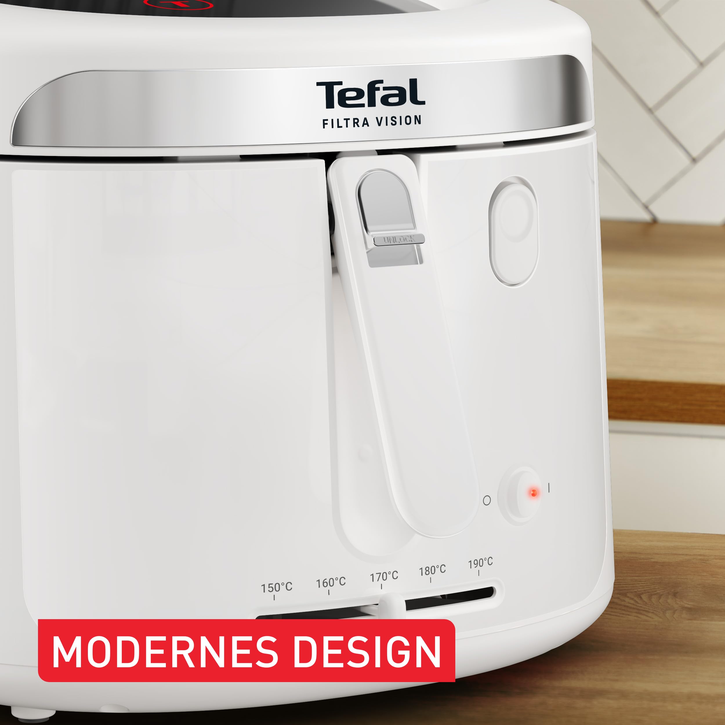 Tefal Oleoclean Pro Fritteuse 3,5L für knusprige Pommes, 2300W Edelstahl Friteuse mit Öl-Filterung, Herausnehmbarer Ölbehälter 1,2kg, Timer & Thermostat, Spülmaschinenfest, Schwarz/Edelstahl