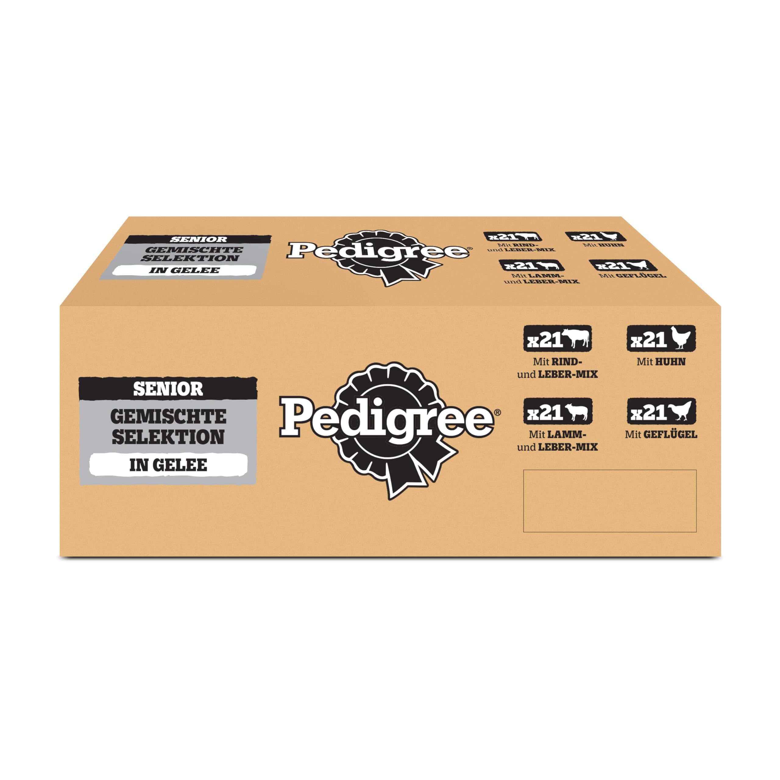 PEDIGREE DOGCARE Hundefutter Portionsbeutel Chunks in Soße Adult 40 x 100g