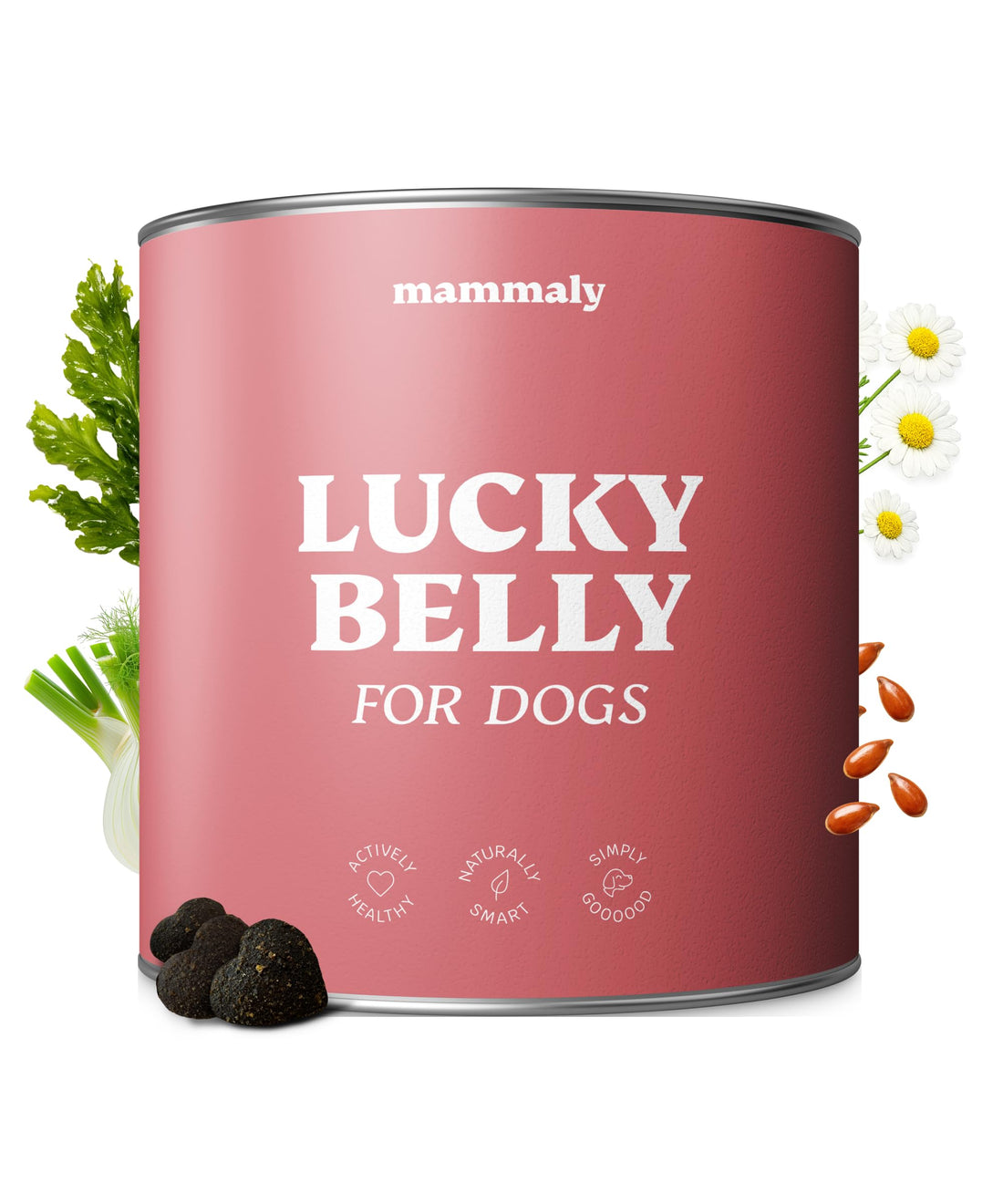 9-in-1 Probiotika für Deinen Hund - Lucky Belly Hypoallergen Allergie Fit ohne Huhn 120 Drops (350g) von mammaly-Bei Magenprobleme & Verdauungsprobleme für Magen-Darm,Verdauungssnacks bei Gras fressen