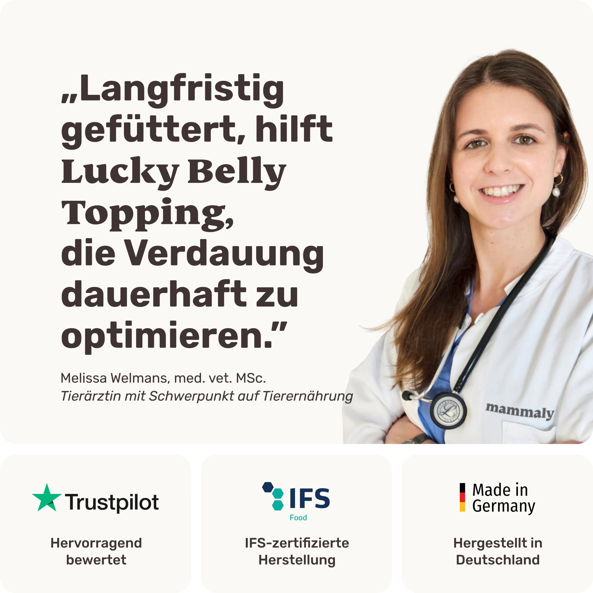 9-in-1 Probiotika für Deinen Hund - Lucky Belly Hypoallergen Allergie Fit ohne Huhn 120 Drops (350g) von mammaly-Bei Magenprobleme & Verdauungsprobleme für Magen-Darm,Verdauungssnacks bei Gras fressen