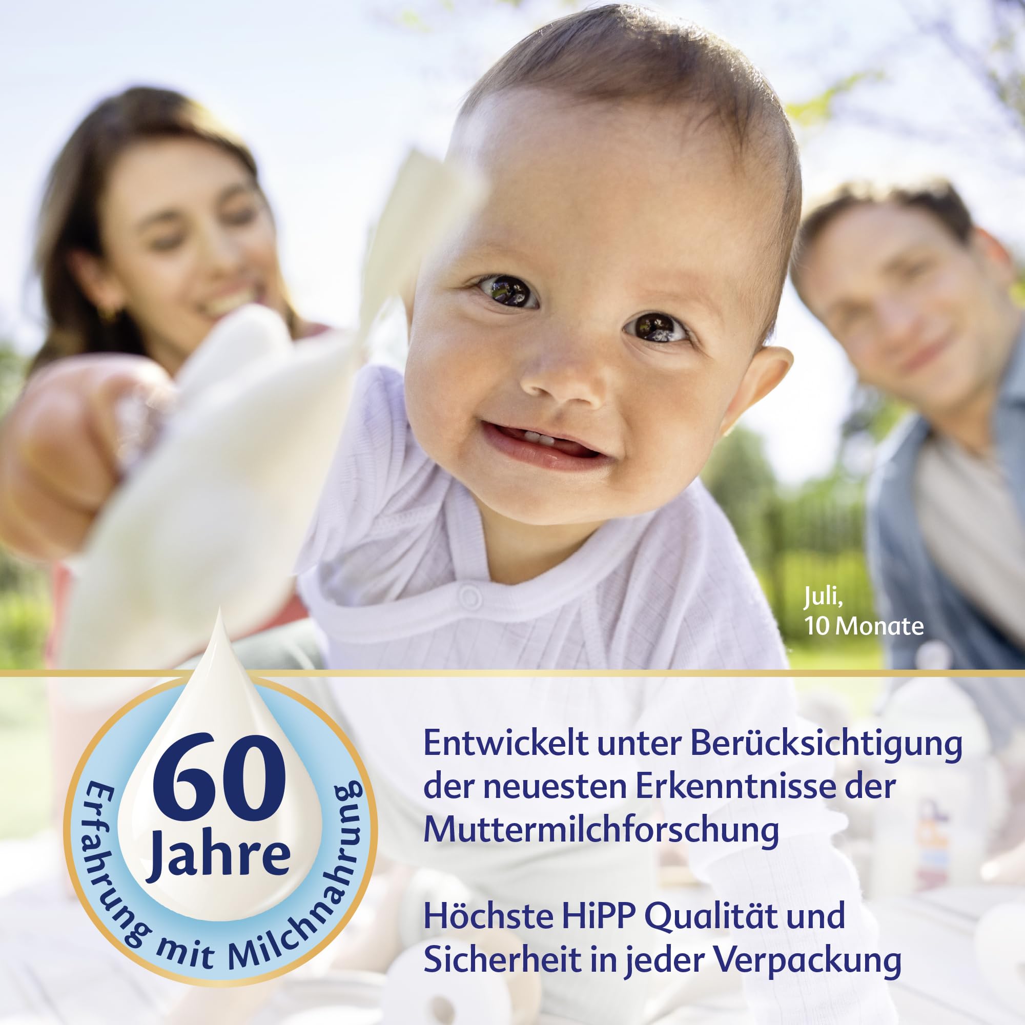 HiPP PRE Bio Combiotik (4 x 600g), Anfangsmilch von Geburt an, mit natürlichen Milchsäurekulturen, enthält nur Lactose als Kohlenhydrat, ideal zum Zufüttern
