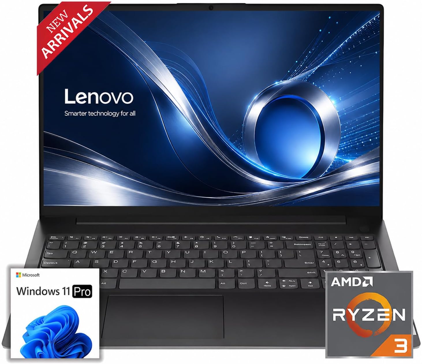 Lenovo New 15.6" FHD Business Laptop(2026-2027 Premium Edition), Powerful AMD Ryzen 3 7320U(Beats i7-1065G7) CPU, 16GB DDR5, 512GB PCIe, 14.5-Hour Battery Life, Windows 11 Pro with MS 365 for Web