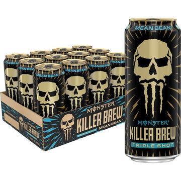 Monster Energy Killer Brew Mean Bean, 15 Fl Oz (Pack of 12)