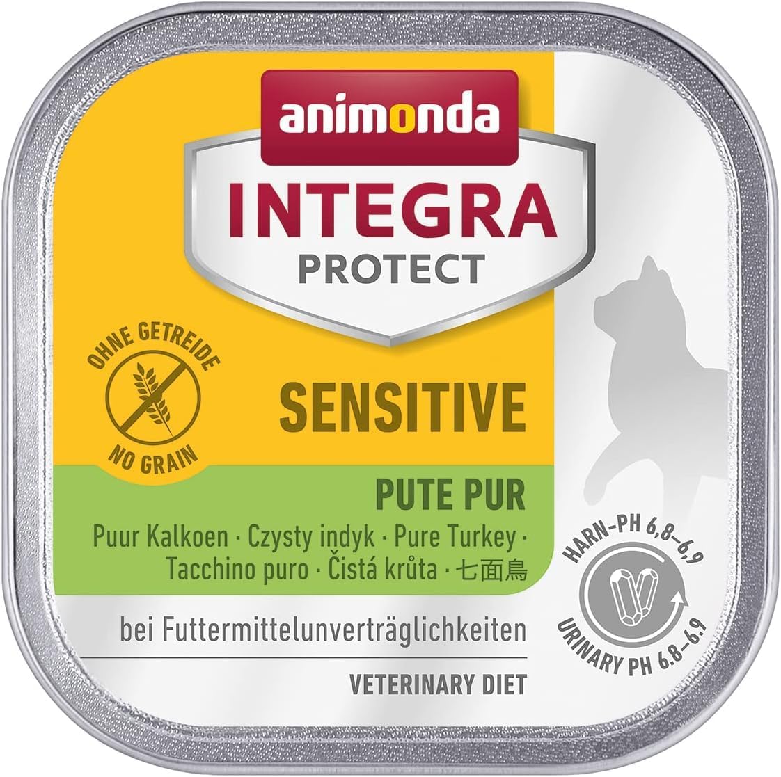animonda INTEGRA PROTECT Sensitive Huhn Pur (16 x 100 g), Katzen Diätfutter bei Futtermittelallergie, sensitives Katzenfutter für allergische Katzen, Katzennassfutter ohne Getreide