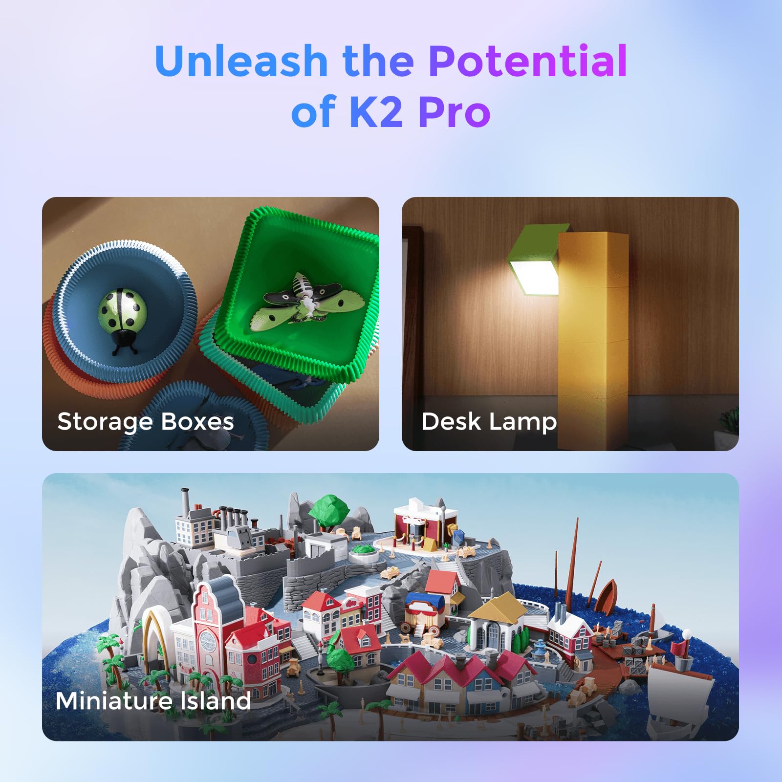 Creality Official K2 Combo(A) 3D Printer, Multi-Color Printing with CFS, 600mm/s High-Speed, AI Cameras, Full Auto-Leveling, Dual Z-Axis, 260x260x260mm Build Volume