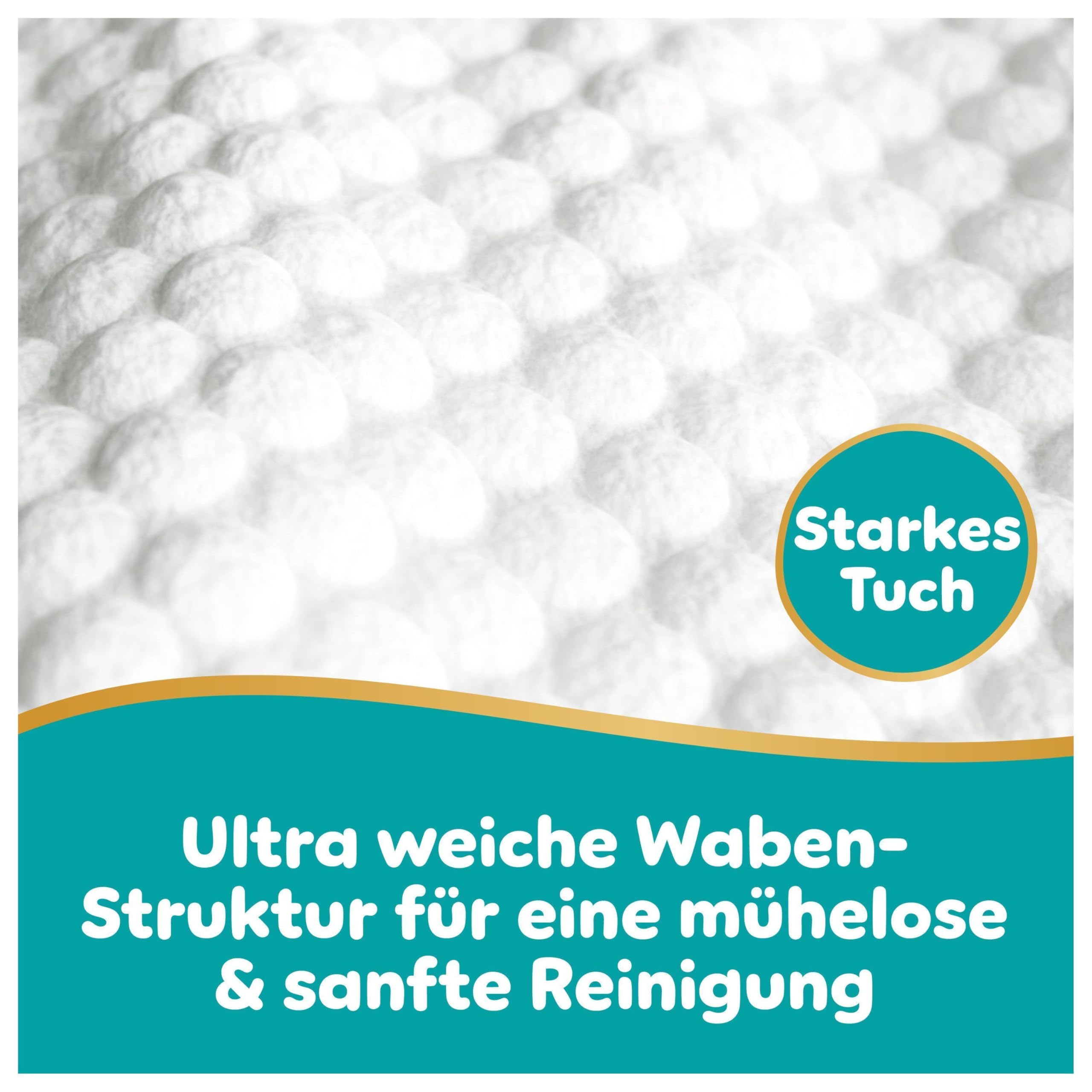Pampers Aqua Soft Touch Baby-Feuchttücher, 18 Packungen mit 48 Feuchttüchern = 864 Baby-Feuchttücher, weiche Textur & Lotion mit 99% Wasser