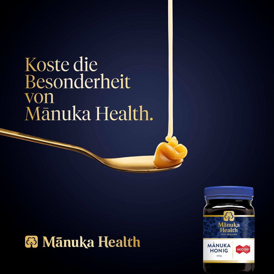 Manuka Health MGO 550+ Manuka-Honig, 500 g (1er Pack)