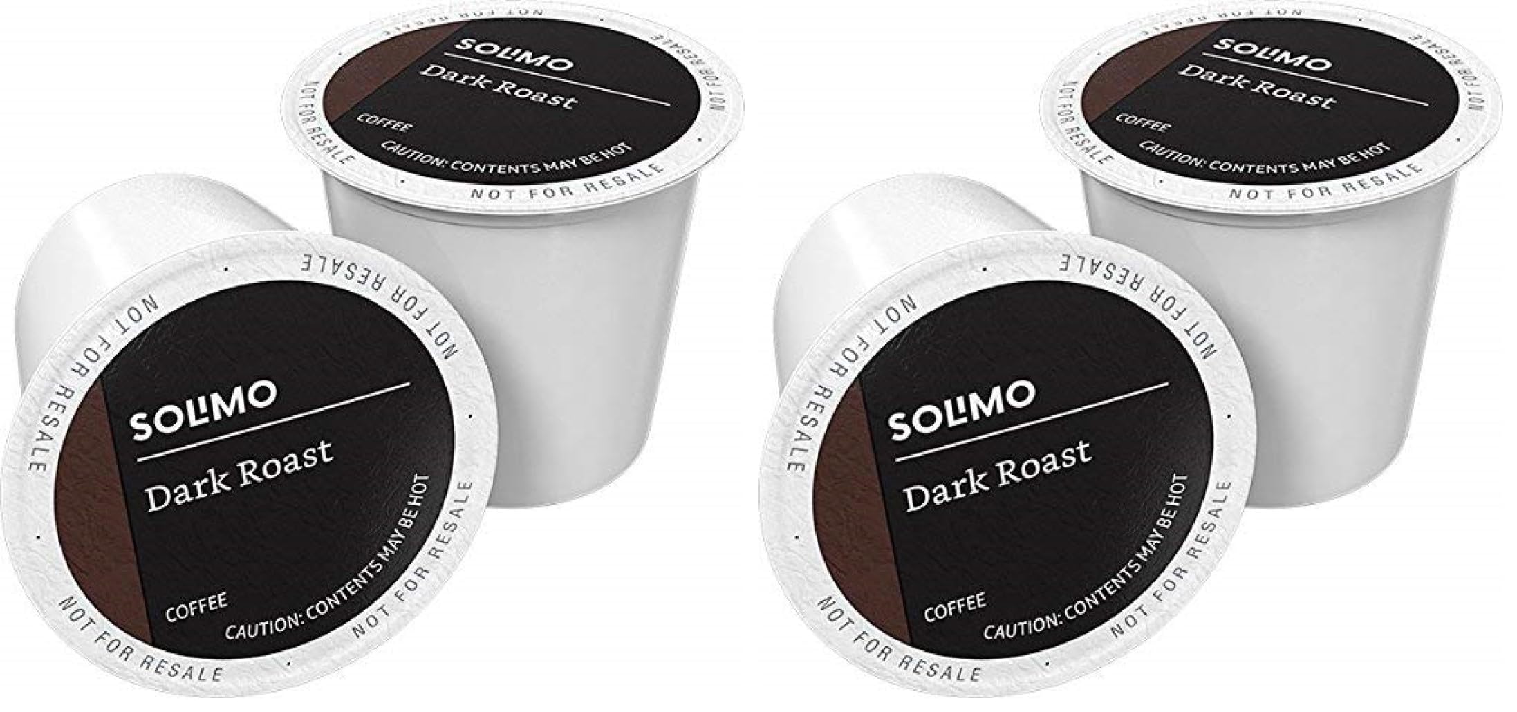 Amazon Brand - Solimo Dark Roast Coffee Pods, Compatible with Keurig 2.0 K-Cup Brewers, 100 Count (Pack of 1)
