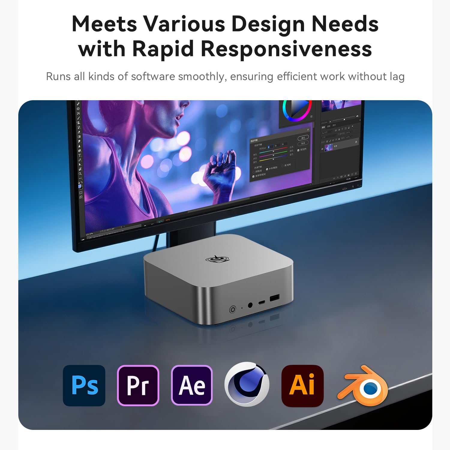 Beelink SER3 Mini PC, AMD Ryzen 3 3200U(14nm, 2C/4T) up to 3.5GHz, Mini Gaming Computer 16GB DDR4 RAM 500GB PCIE3.0 X4 SSD, Micro PC 4K@60Hz Dual Display, Mini Computer WiFi6/BT5.2/HTPC/W-11 Pro