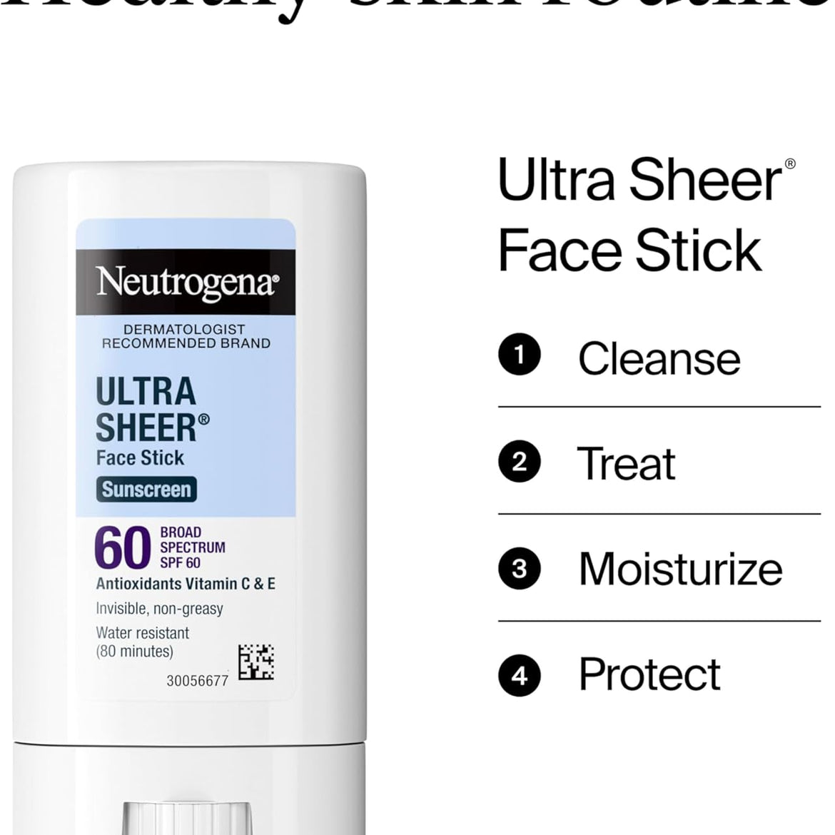 Neutrogena Ultra Sheer Dry-Touch Sunscreen Lotion, Broad Spectrum SPF 55 UVA/UVB Protection, Oxybenzone-Free, Light, Water Resistant, Non-Comedogenic & Non-Greasy, Travel Size, 3 fl. oz