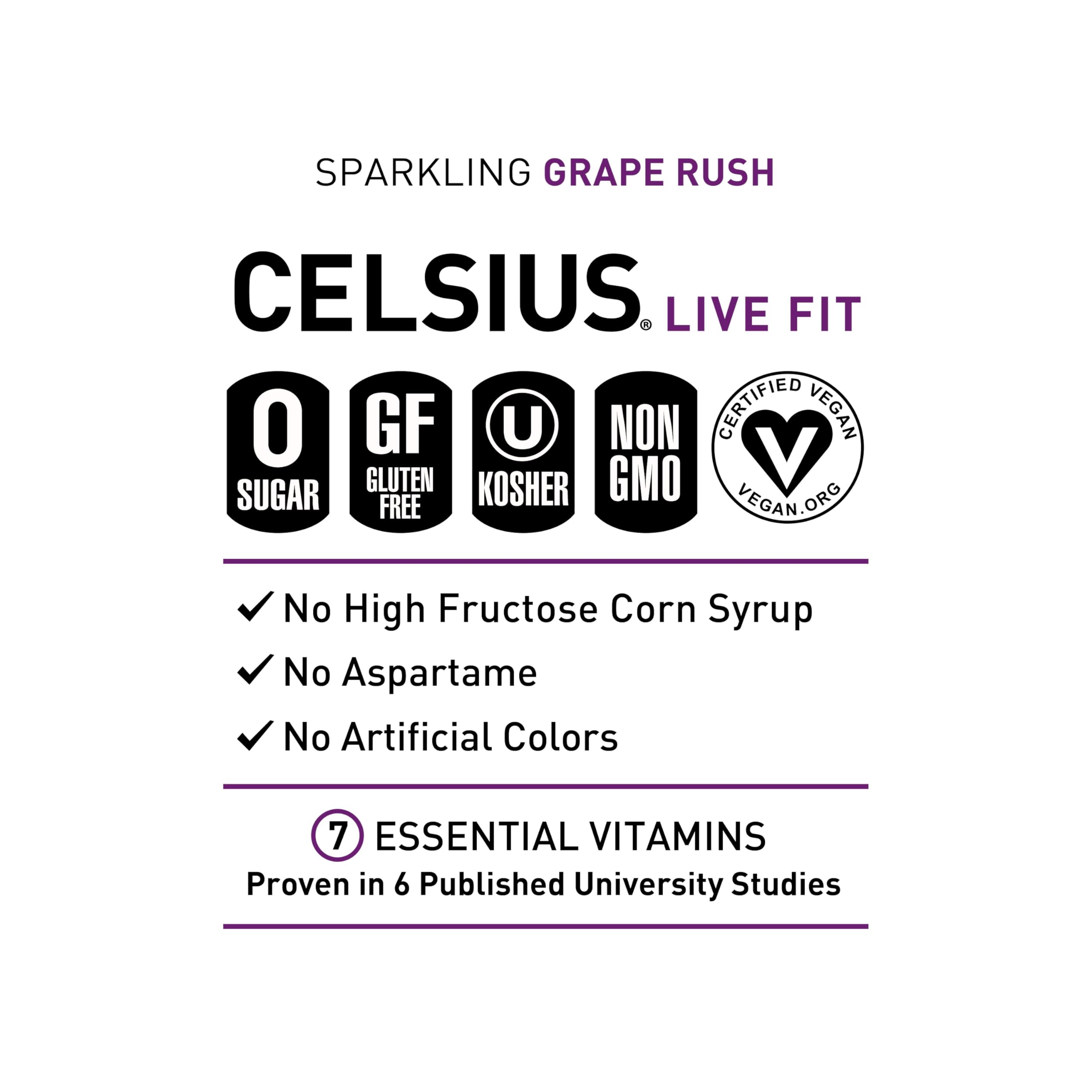 CELSIUS Sparkling Kiwi Guava, Functional Essential Energy Drink 12 Fl Oz (Pack of 12)