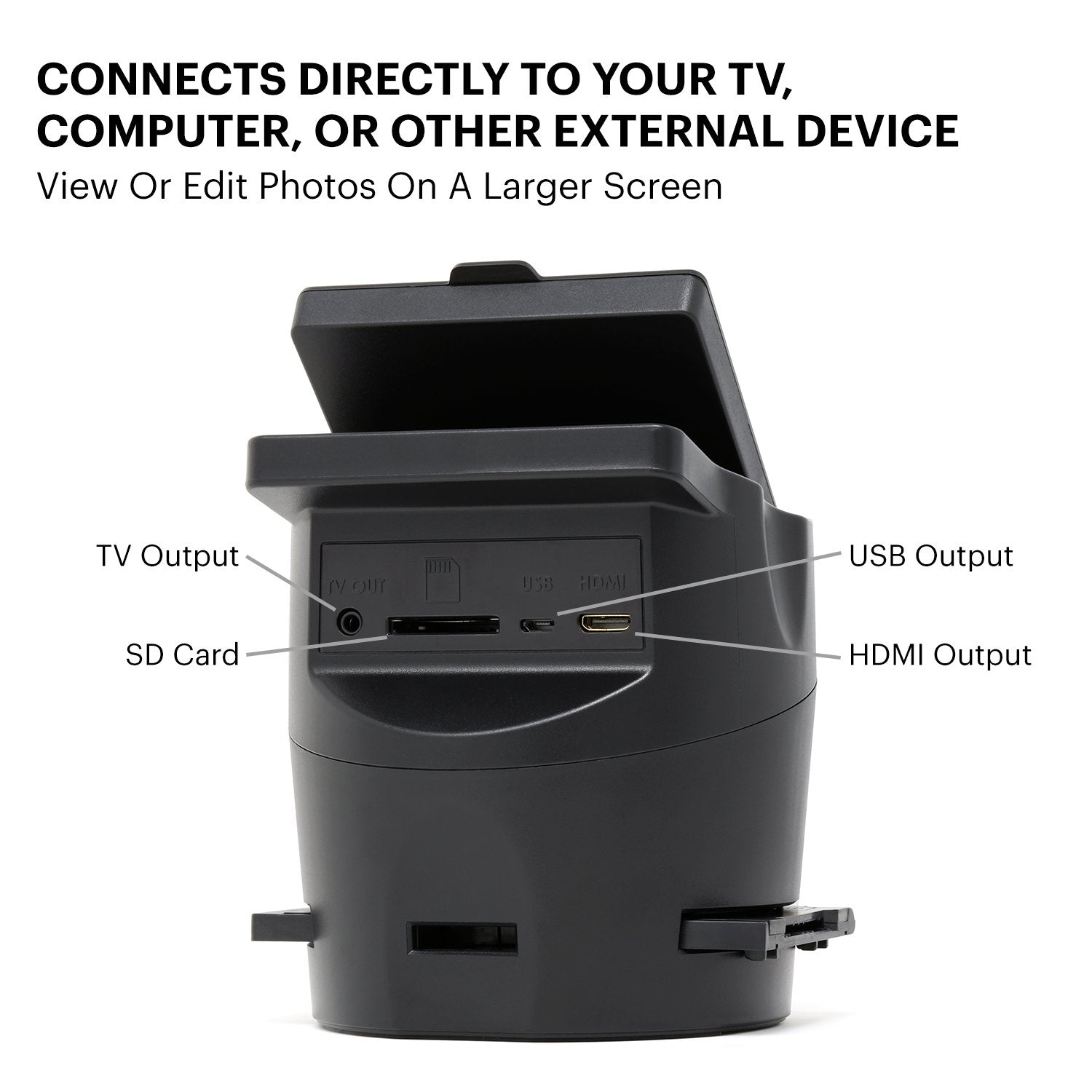 Kodak SCANZA Digital Film & Slide Scanner – Converts 35mm, 126, 110, Super 8 & 8mm Film to JPEG with 3.5" LCD, Easy-Load Inserts & Adapters