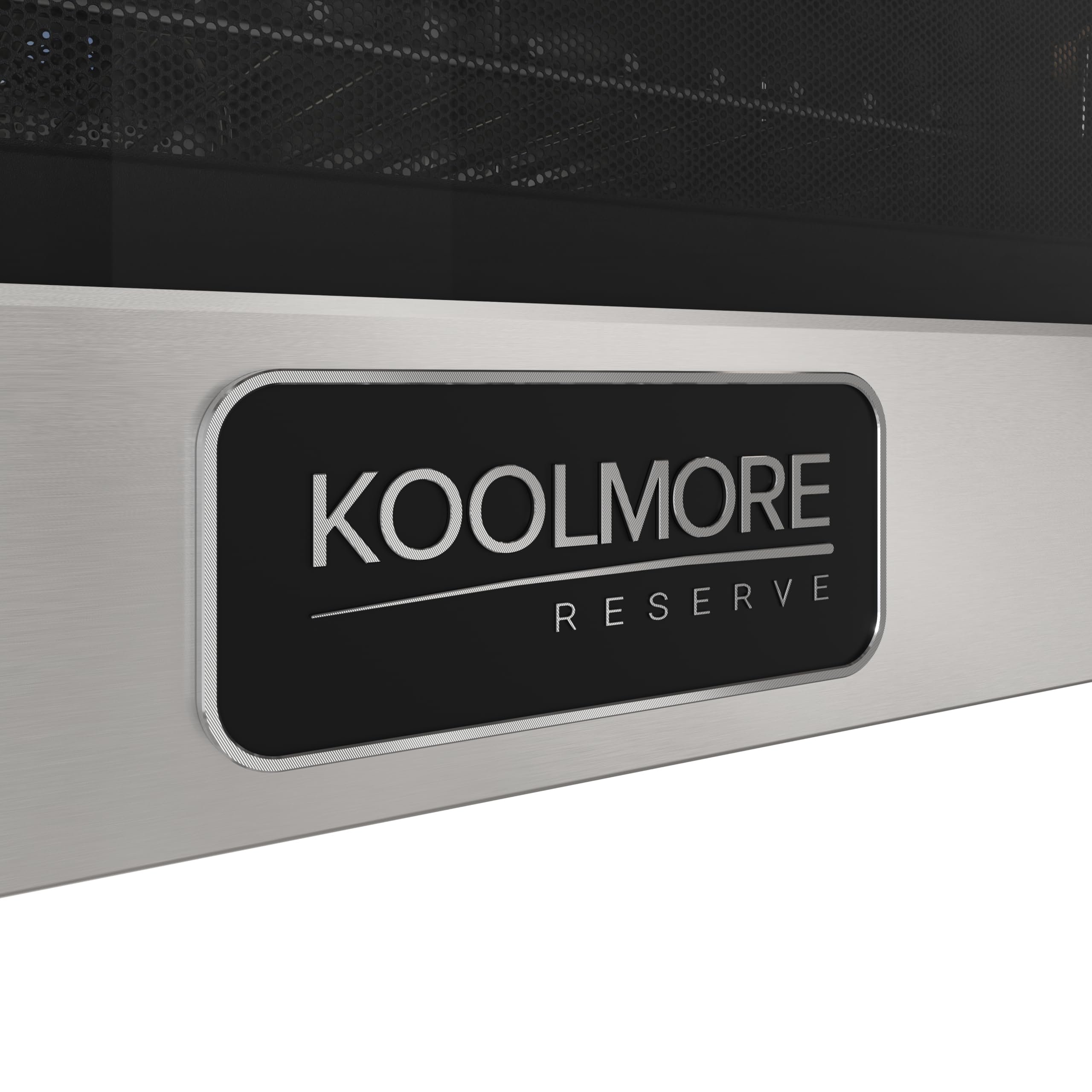KoolMore Reserve Built-in Microwave Convection Oven with Air Fry, 3-in-1 Combo, Sensor Cook, Soft-Close Door, Stainless Steel, 24 in. / 1.6 cu. ft. with NEMA 5-20P Plug in Black