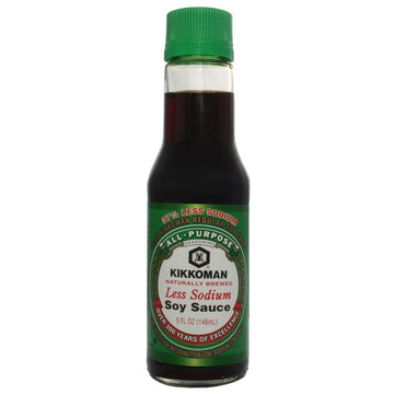 Kikkoman Lite Soy Sauce, 5 fl oz (Pack of 12)