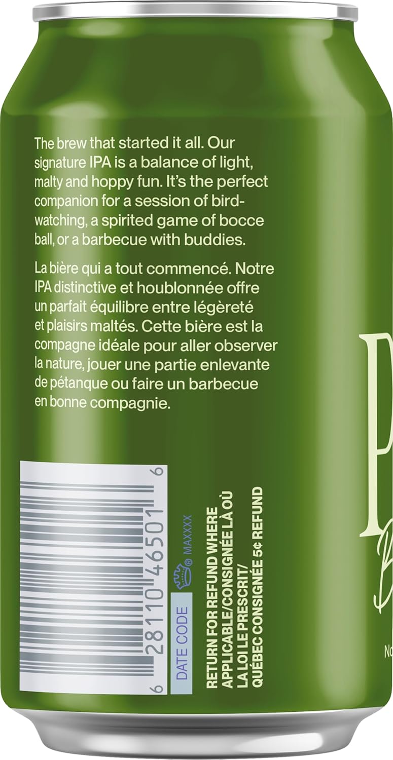 Partake Brewing Craft Non-Alcoholic Beer, IPA 12 Pack x 12 Fl Oz Cans - Low Calorie & Carb, No Sugar, All-Natural Ingredients - Award-Winning Taste, Non-Alcoholic Beer Without the Empty Calories