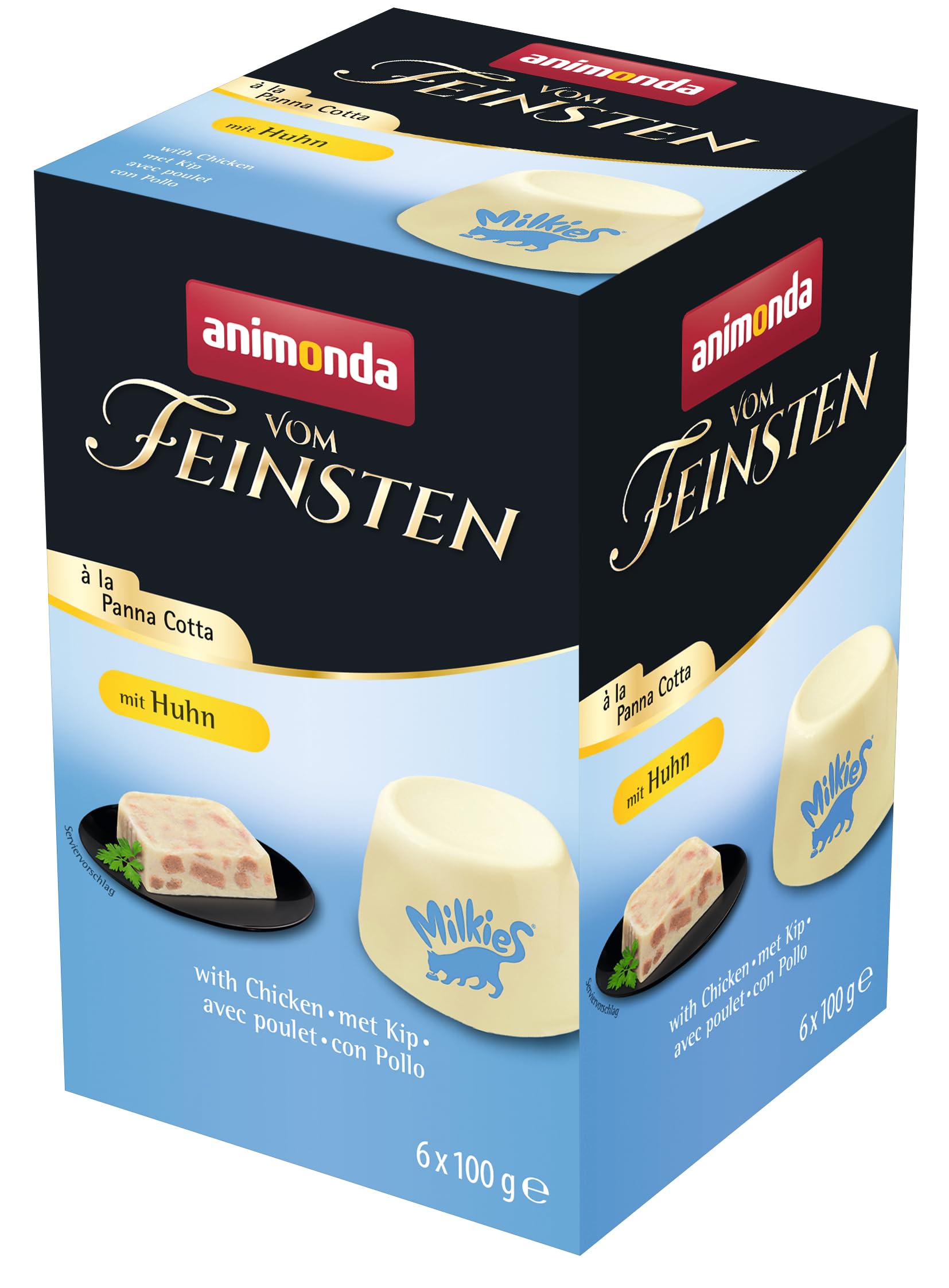 animonda Vom Feinsten Adult Vielfalt (32 x 100 g), Nassfutter für ausgewachsene Katzen, Katzenfutter ohne Getreide und Zucker, mit 100 % frischen, fleischlichen Zutaten