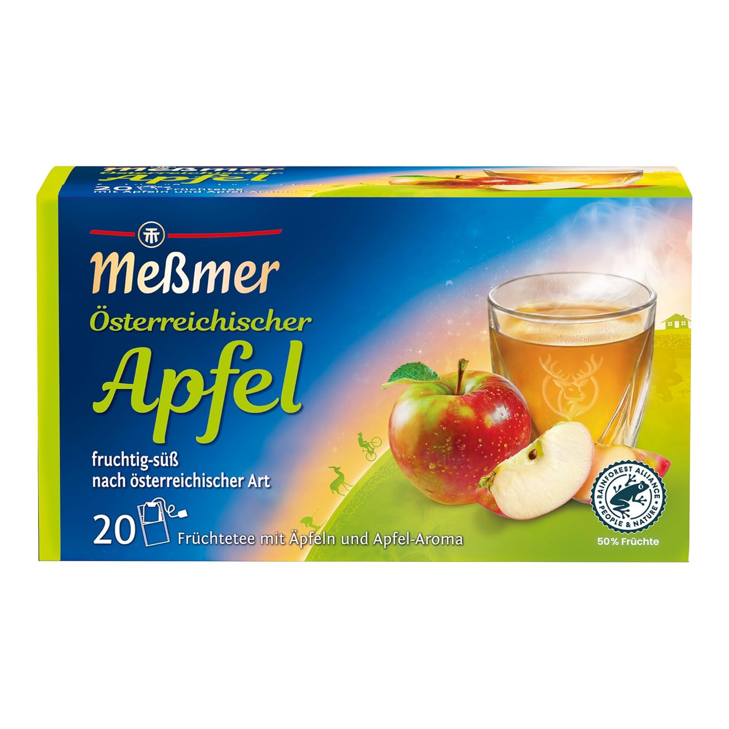 Meßmer Ländertee | Italienische Limone | Früchtetee mit Zitronen-Aroma | 20 Teebeutel | süß-spritzig