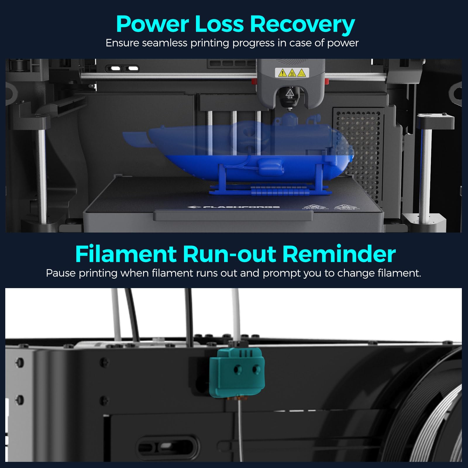 FLASHFORGE AD5X Multi-Material 3D Printer 4-Color Printing, 600mm/s Speed 1-Click Print with DIY IFS Creations, Full-Auto Calibration & Filament Backup, AD5X- Multi-Color Productivity Booster
