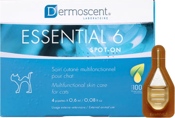Essential 6 Spot-On | Innovatives Hautpflegeprodukt für Katzen | Hält die Haut feucht, das Fell glänzend, kontrolliert den Haarausfall, reduziert Gerüche und schützt mit natürlichen Inhaltsstoffen