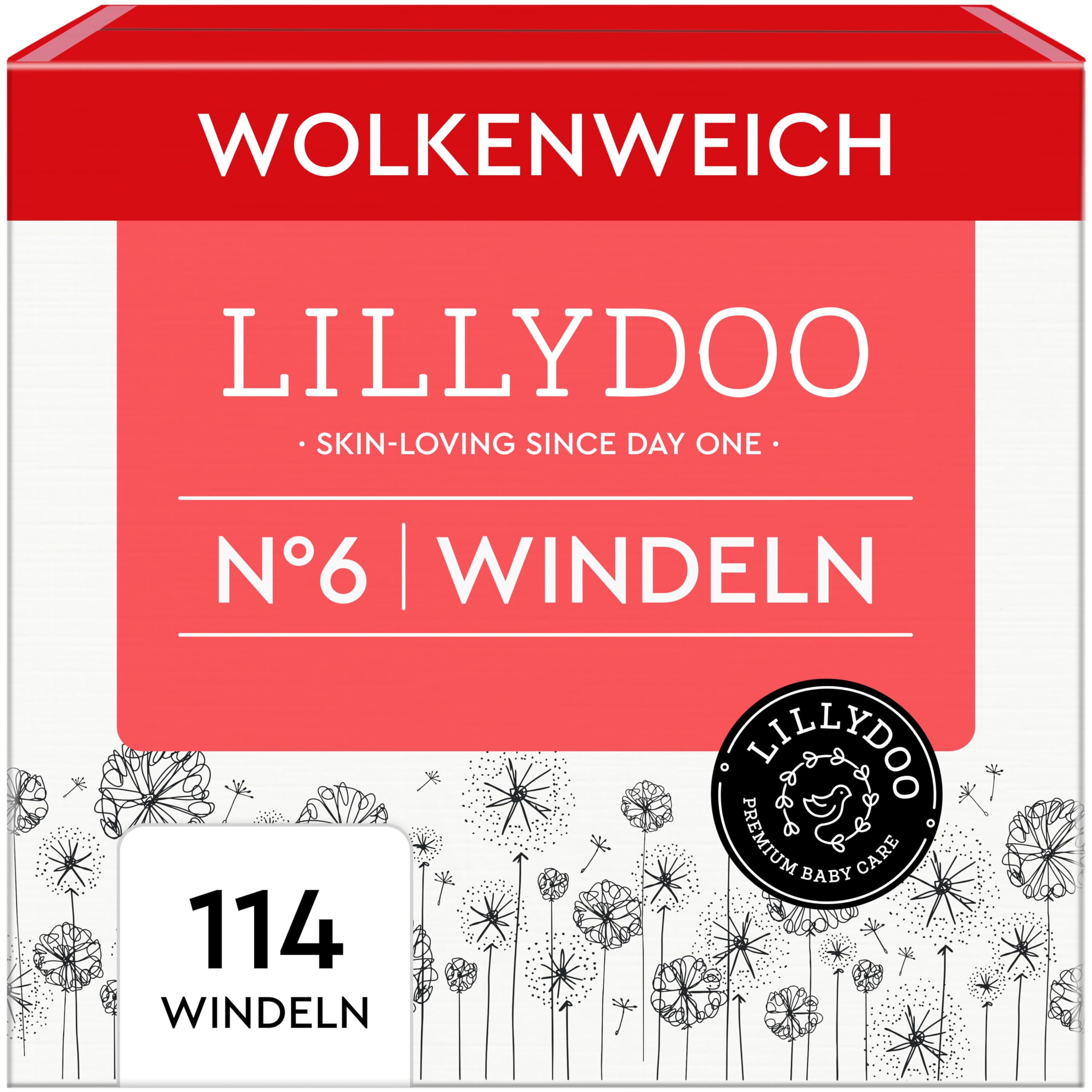 LILLYDOO hautfreundliche Baby Windeln - Größe 1 (2+ kg), 24 Stück, Sicherer Auslaufschutz, Weich, Ohne Parfüme & Lotionen für empfindliche Haut, Dermatologisch getestet