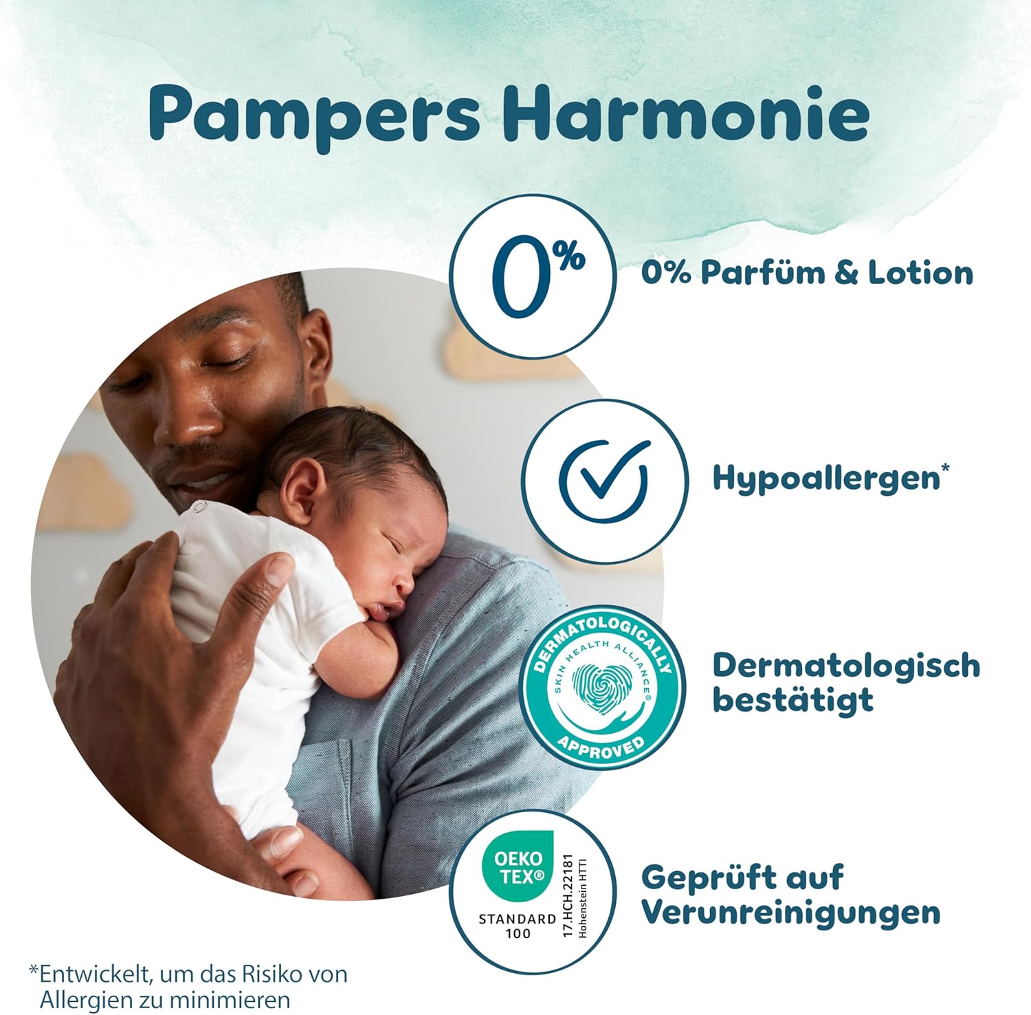 Pampers Harmonie Windeln Größe 5, 152 Windeln, 11kg-16kg, sanfter Hautschutz mit 100Prozent Pampers Schutz
