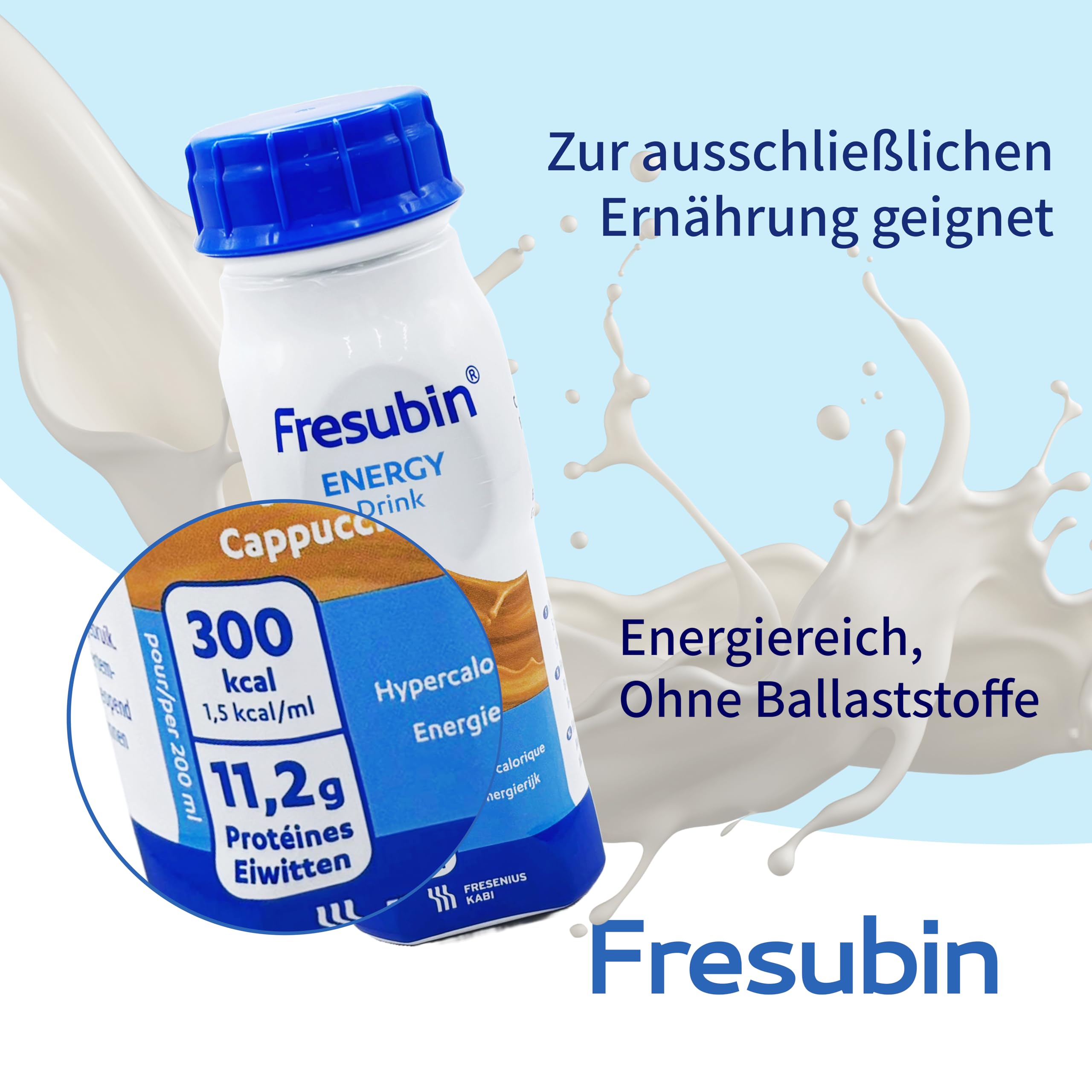 Fresubin Energy Drink - Mischkarton Hochkalorische Trinknahrung von Fresenius Kabi in 6 Geschmacksrichtungen, 300 kcal pro Flasche (200 ml (24er Pack), Mischkarton)