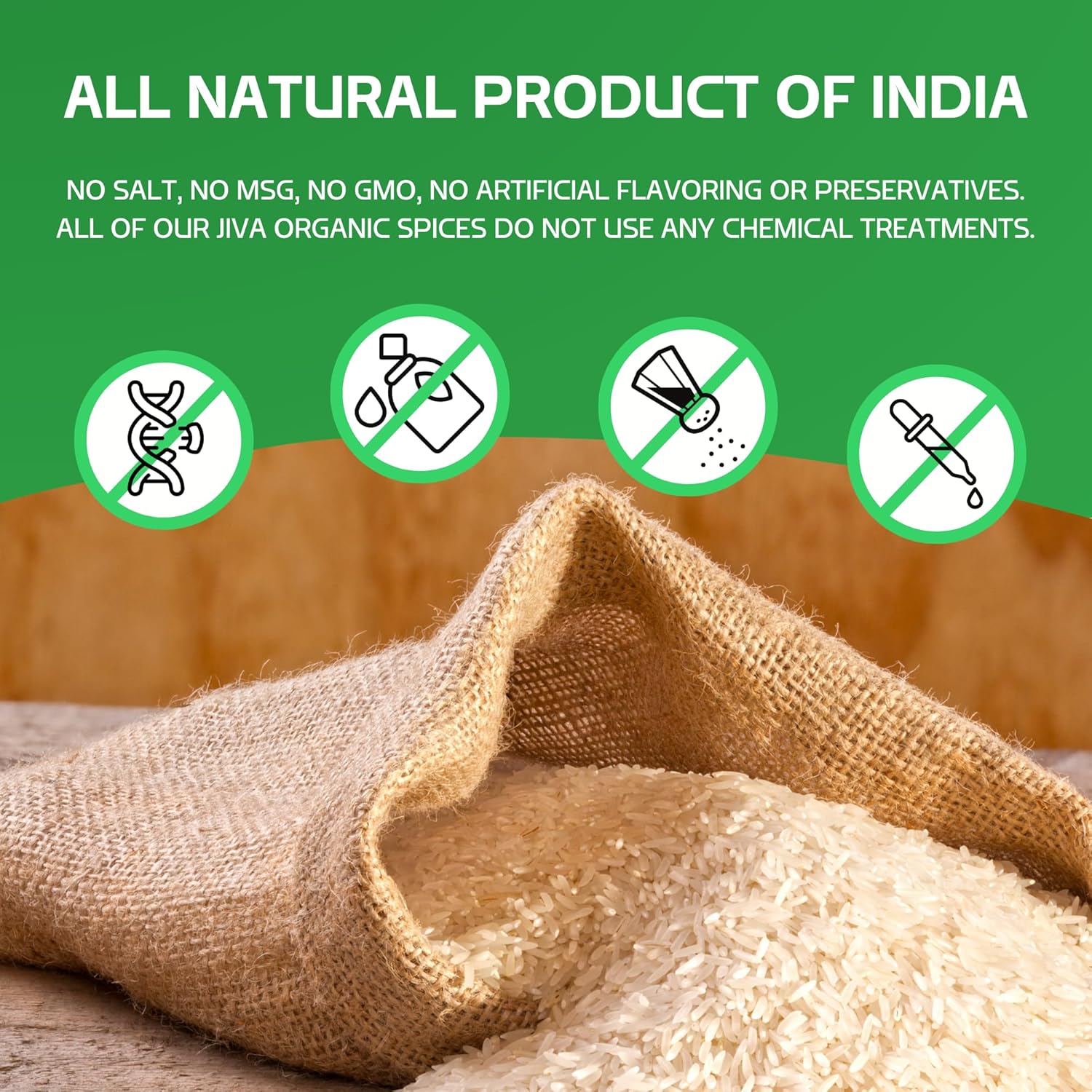 Organic Basmati Rice 10 LB Bag - Pure, Long, Premium Quality from India - by Jiva Organics