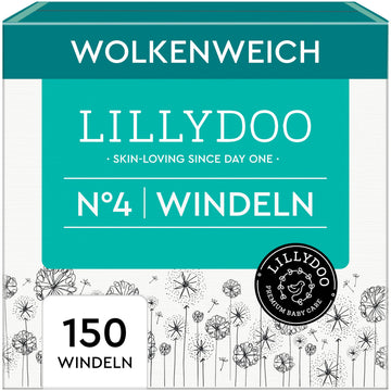 LILLYDOO hautfreundliche Baby Windeln - Größe 1 (2+ kg), 24 Stück, Sicherer Auslaufschutz, Weich, Ohne Parfüme & Lotionen für empfindliche Haut, Dermatologisch getestet